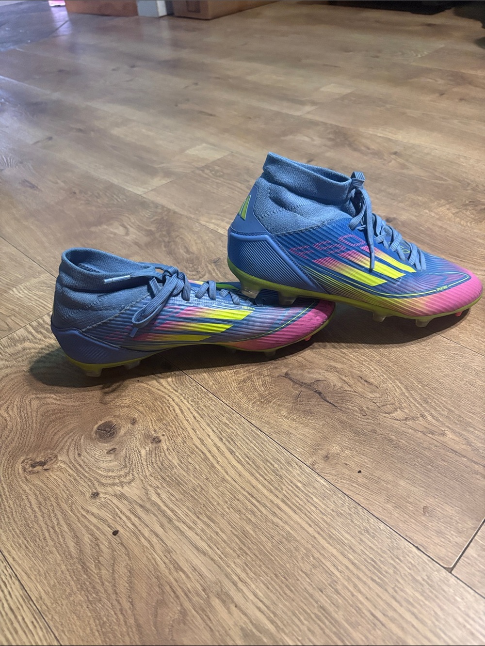 Adidas F50 League Blue Multi-Color Soccer Cleats